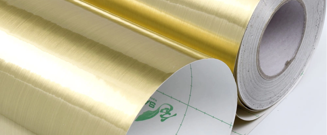 PET Gold Brush Film
